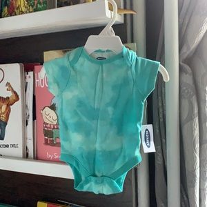 Old Navy Aqua Tie Dye Onesie